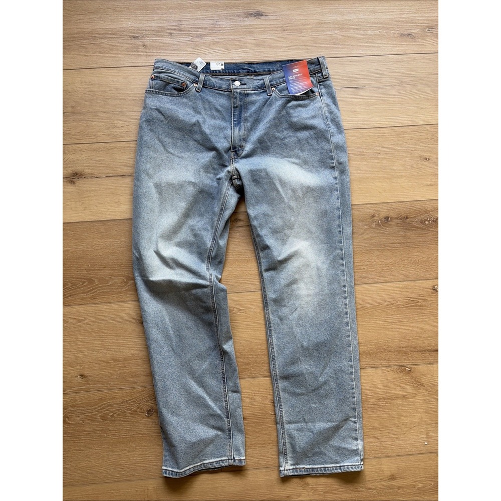 Levis 541 Athletic Taper Mens Jeans Size 40x34(33) Blue Flex Stretch Denim
